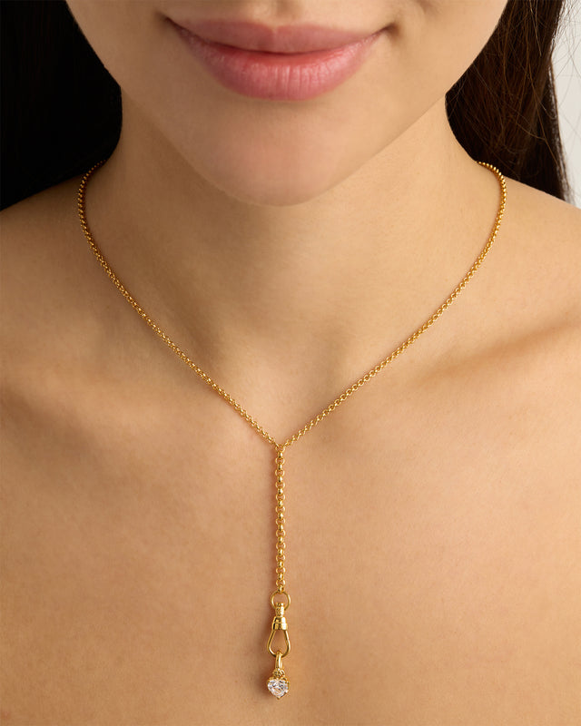 18k Gold Vermeil Radiant Heart Annex Link Pendant