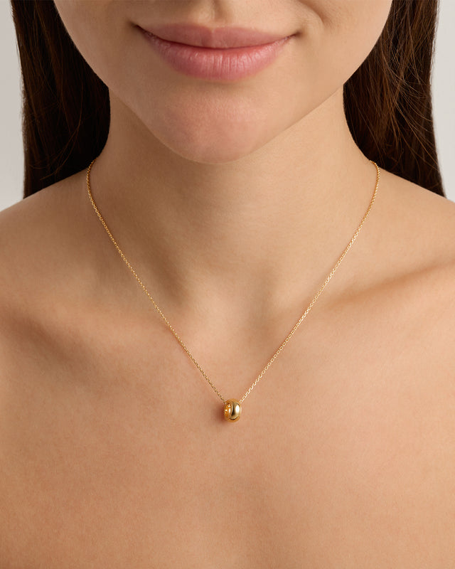 18k Gold Vermeil Find Stillness Petal Charm