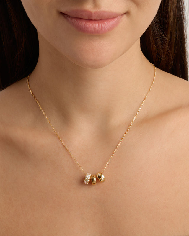 18k Gold Vermeil Live in Light Petal Charm