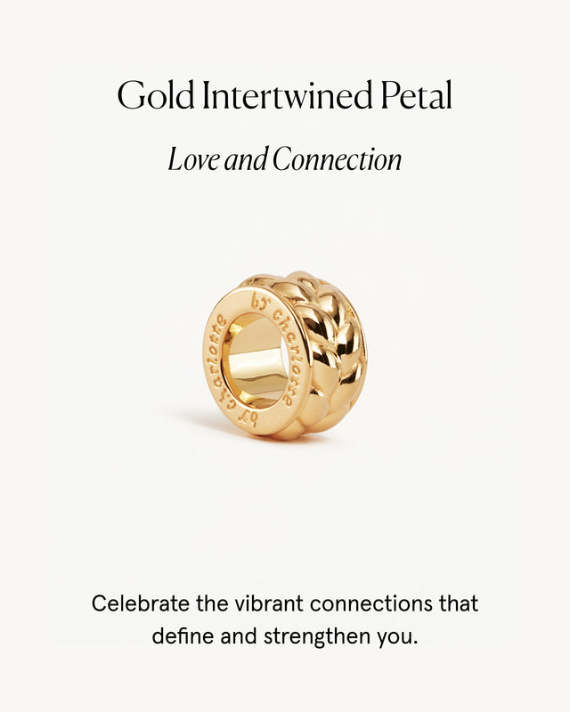 18k Gold Vermeil Intertwined Petal Charm