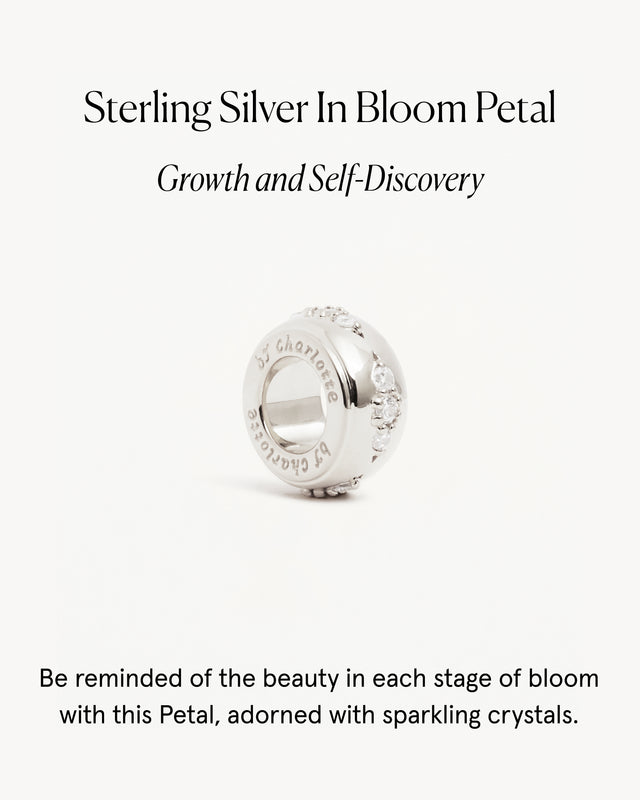 Sterling Silver In Bloom Petal Charm