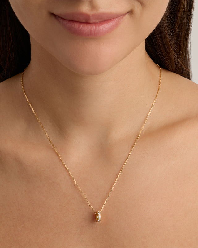 18k Gold Vermeil Halo Petal Charm