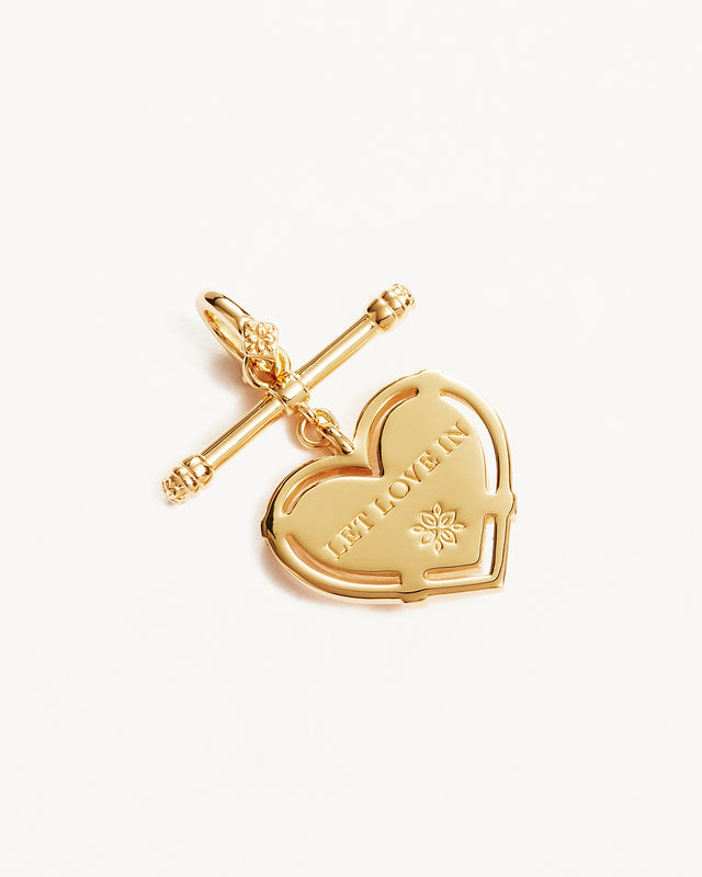 18k Gold Vermeil Let Love In Annex Link Pendant