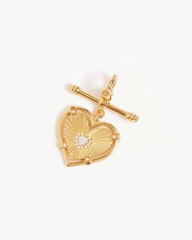 18k Gold Vermeil Let Love In Annex Link Pendant