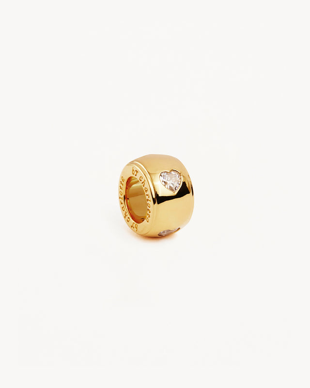 18k Gold Vermeil Radiant Heart Petal Charm