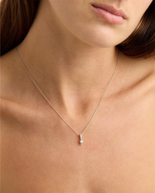Sterling Silver Like The Sky Pearl Necklace Pendant