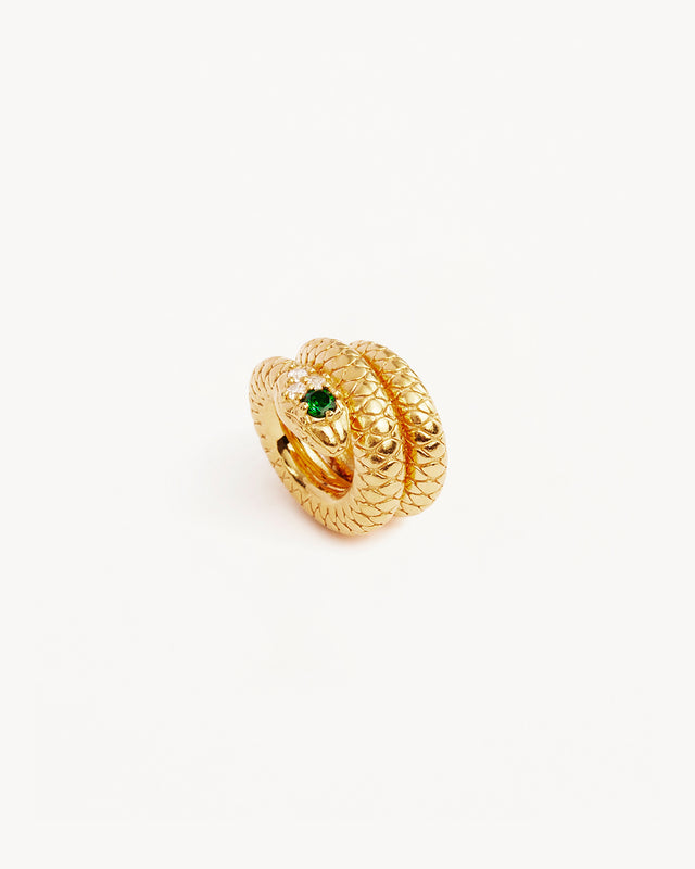 18k Gold Vermeil Snake Petal Charm