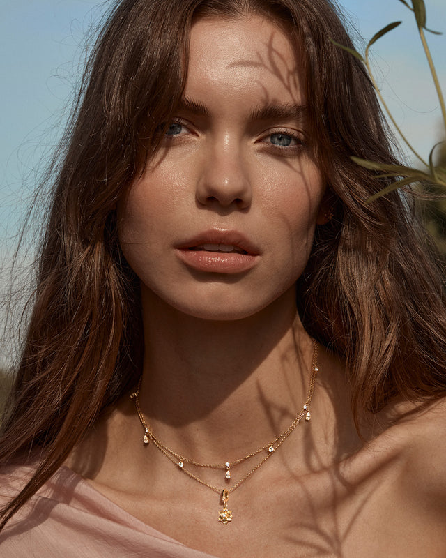 18k Gold Vermeil Bloom Within Lotus Pendant