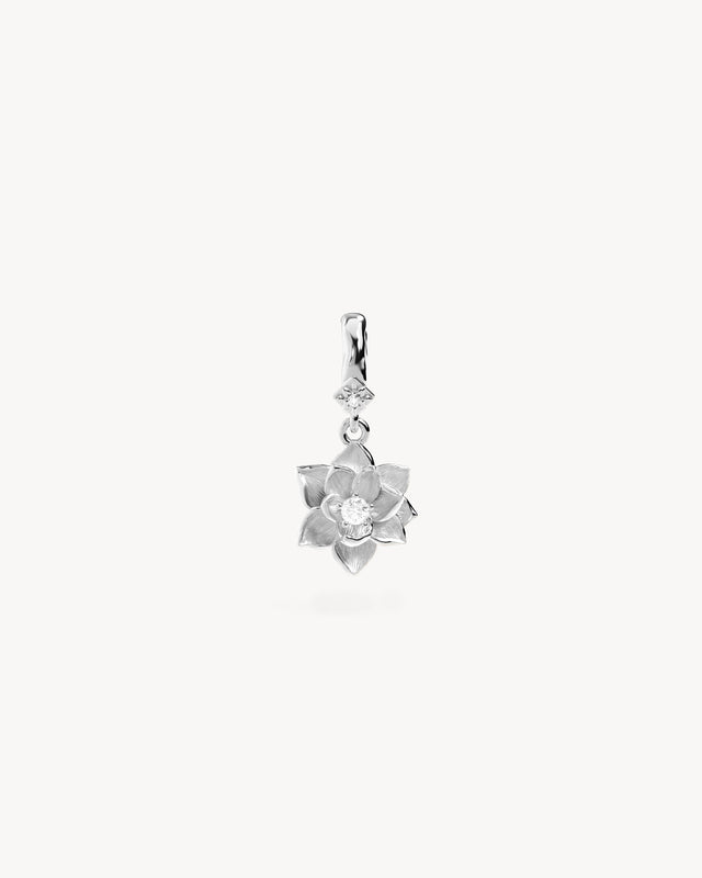 Sterling Silver Bloom Within Lotus Pendant