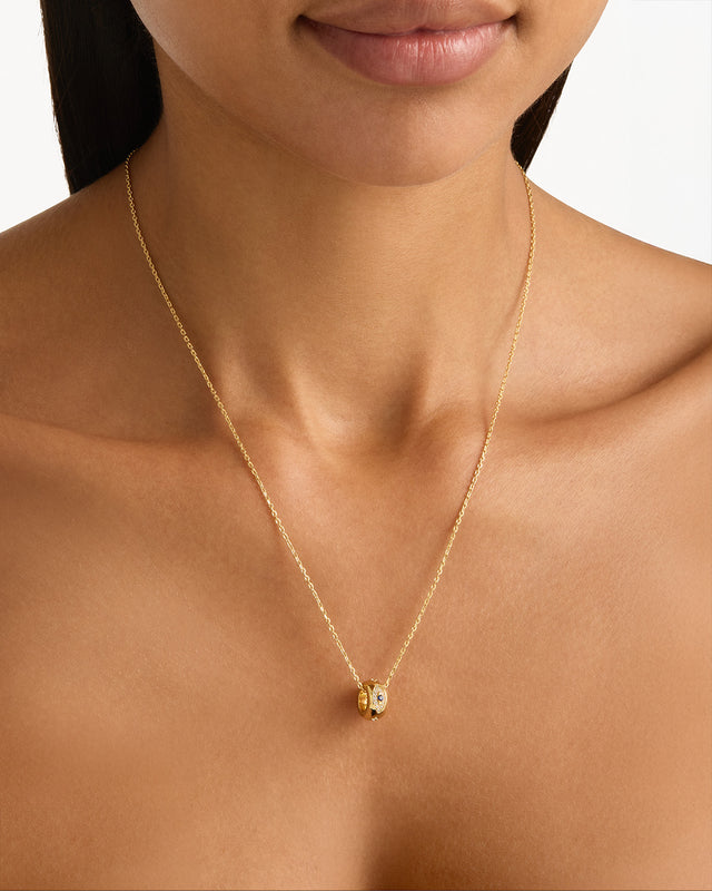18k Gold Vermeil Love and Luck Petal Charm