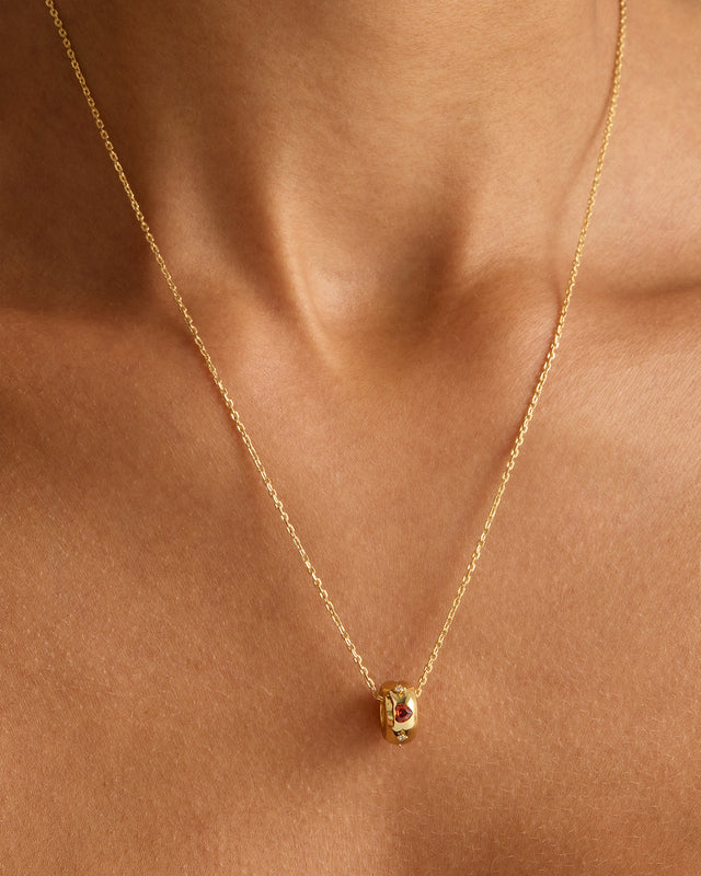 18k Gold Vermeil Love and Luck Petal Charm