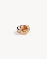 18k Gold Vermeil Lucky Horseshoe Petal Charm
