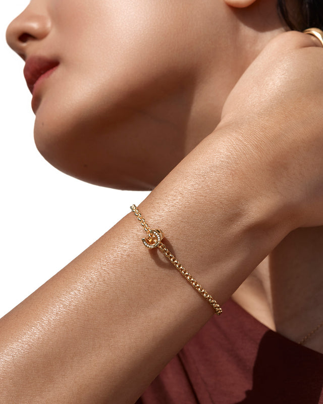 18k Gold Vermeil Lucky Horseshoe Petal Charm