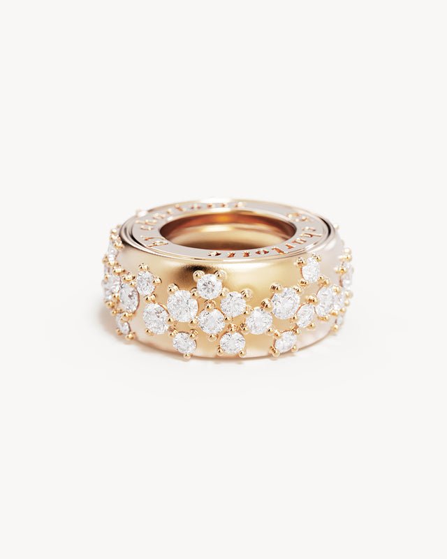18k Gold Vermeil Scattered Light Petal Charm