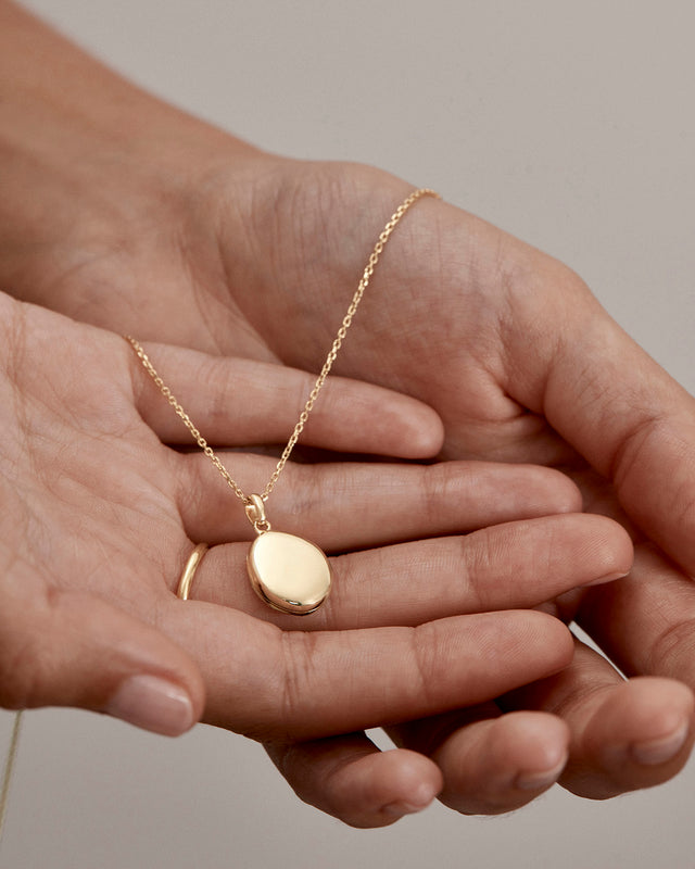 18k Gold Vermeil With Freedom I Become Locket Pendant