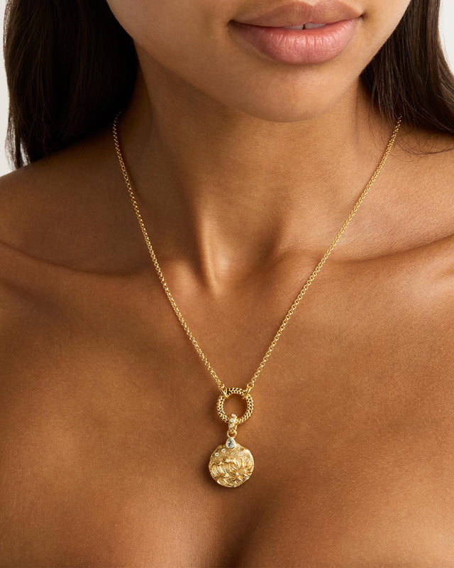 Gold Find Stillness Within Annex Necklace Pendant