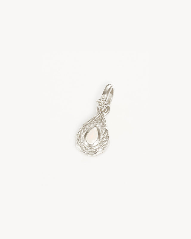 Sterling Silver With Love Birthstone Annex Link Pendant - June