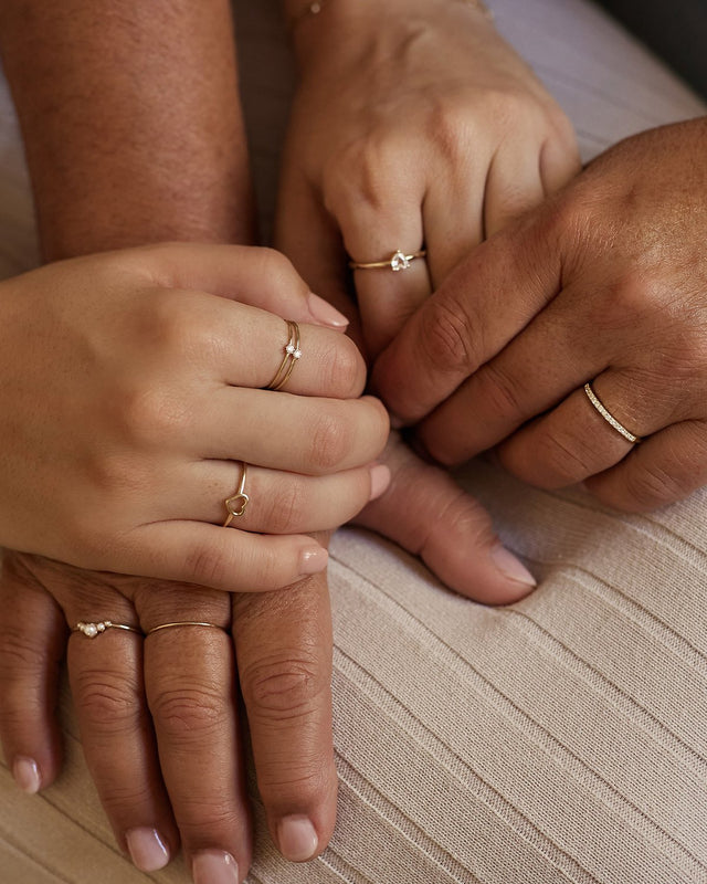 14k Solid Gold Pure Love Ring – by charlotte