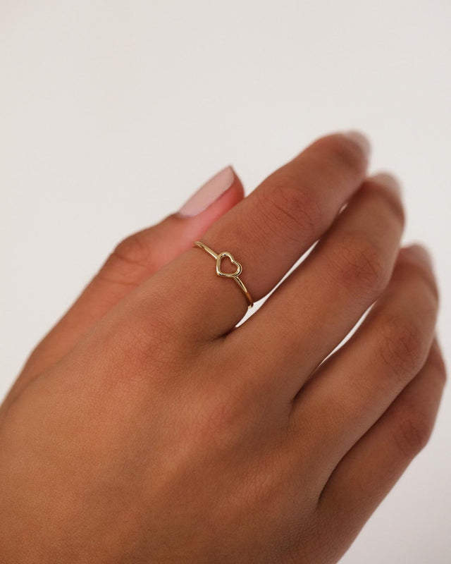 14k Solid Gold Pure Love Ring