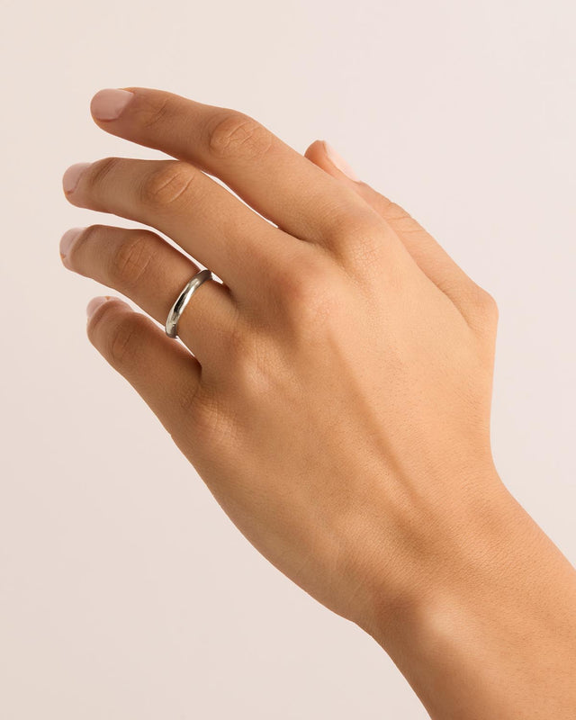 Sterling Silver Lover Medium Ring – by charlotte