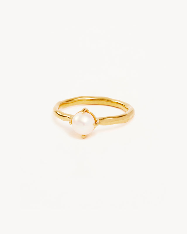 18k Gold Vermeil Endless Grace Pearl Ring