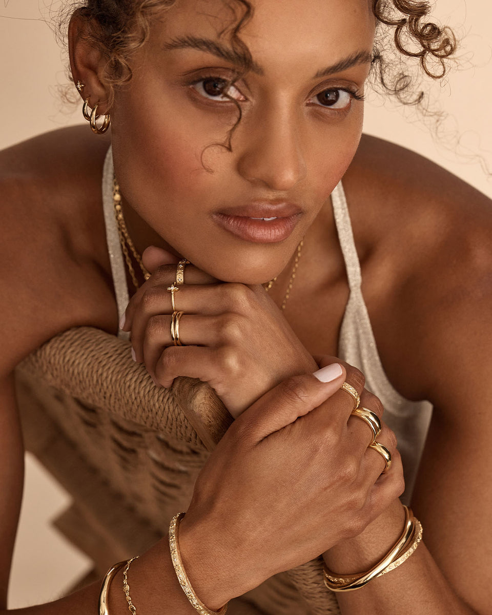 Live in Love Ring - 18k Gold Vermeil