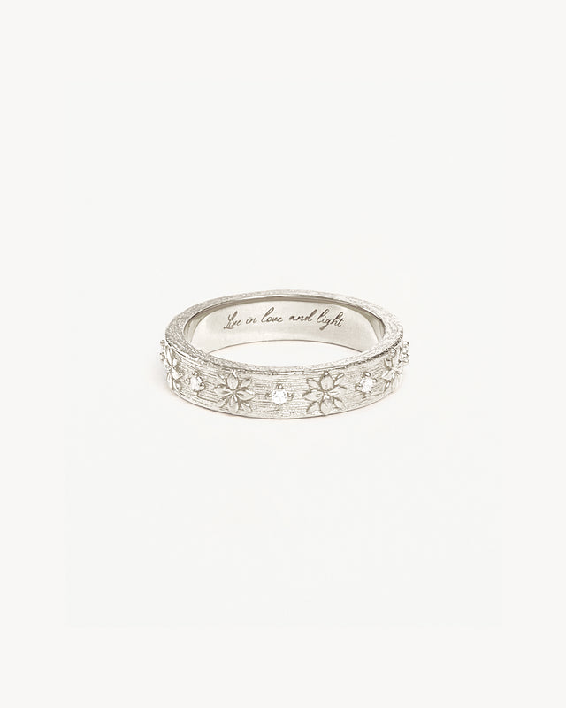 Sterling Silver Live in Grace Ring