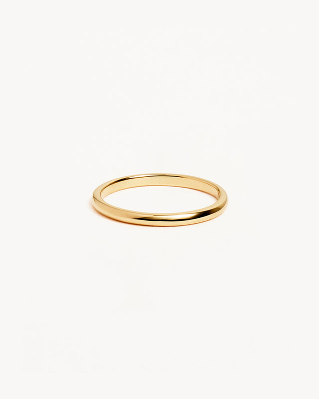 18k Solid Gold Bold Purity Band