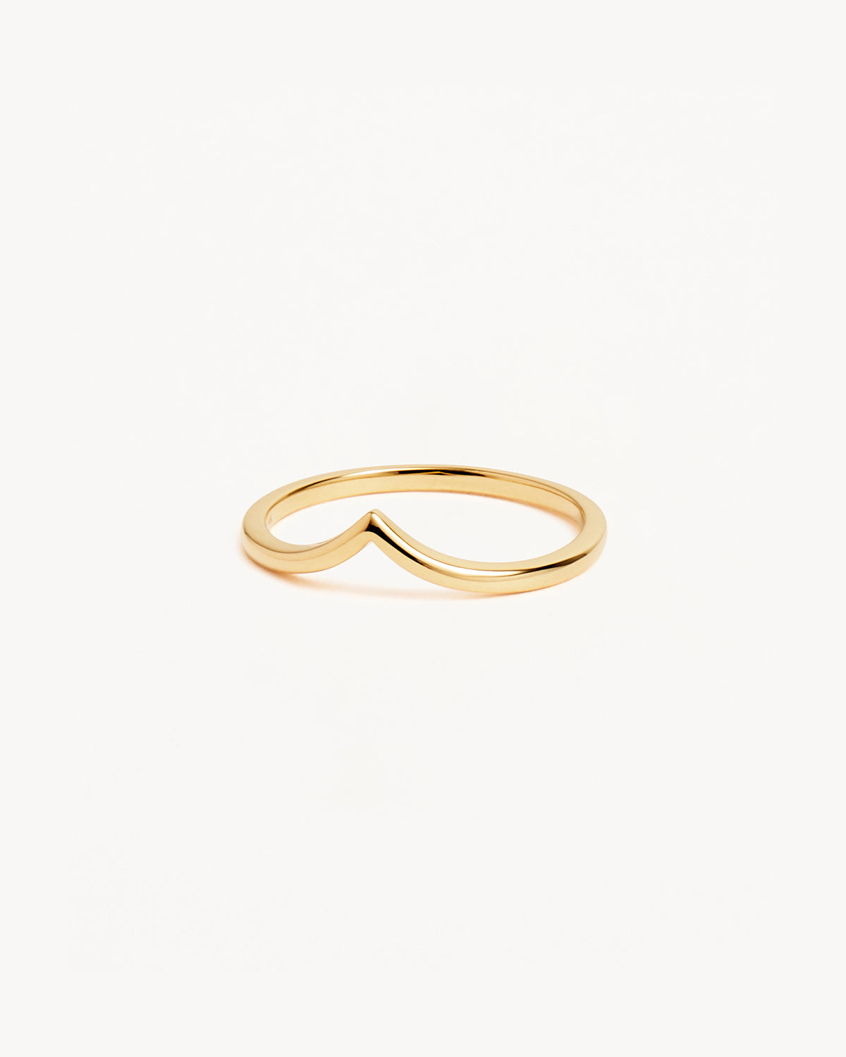 14k Solid Gold Purity Chain Ring – by charlotte