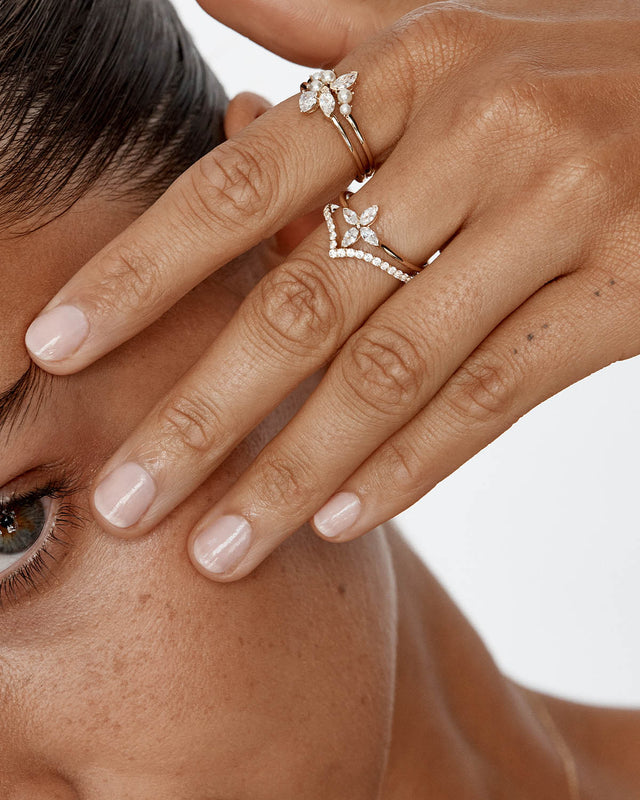 Lab Grown Engagement Ring Near Me 2-2 Carat Emerald Pear TOI ET