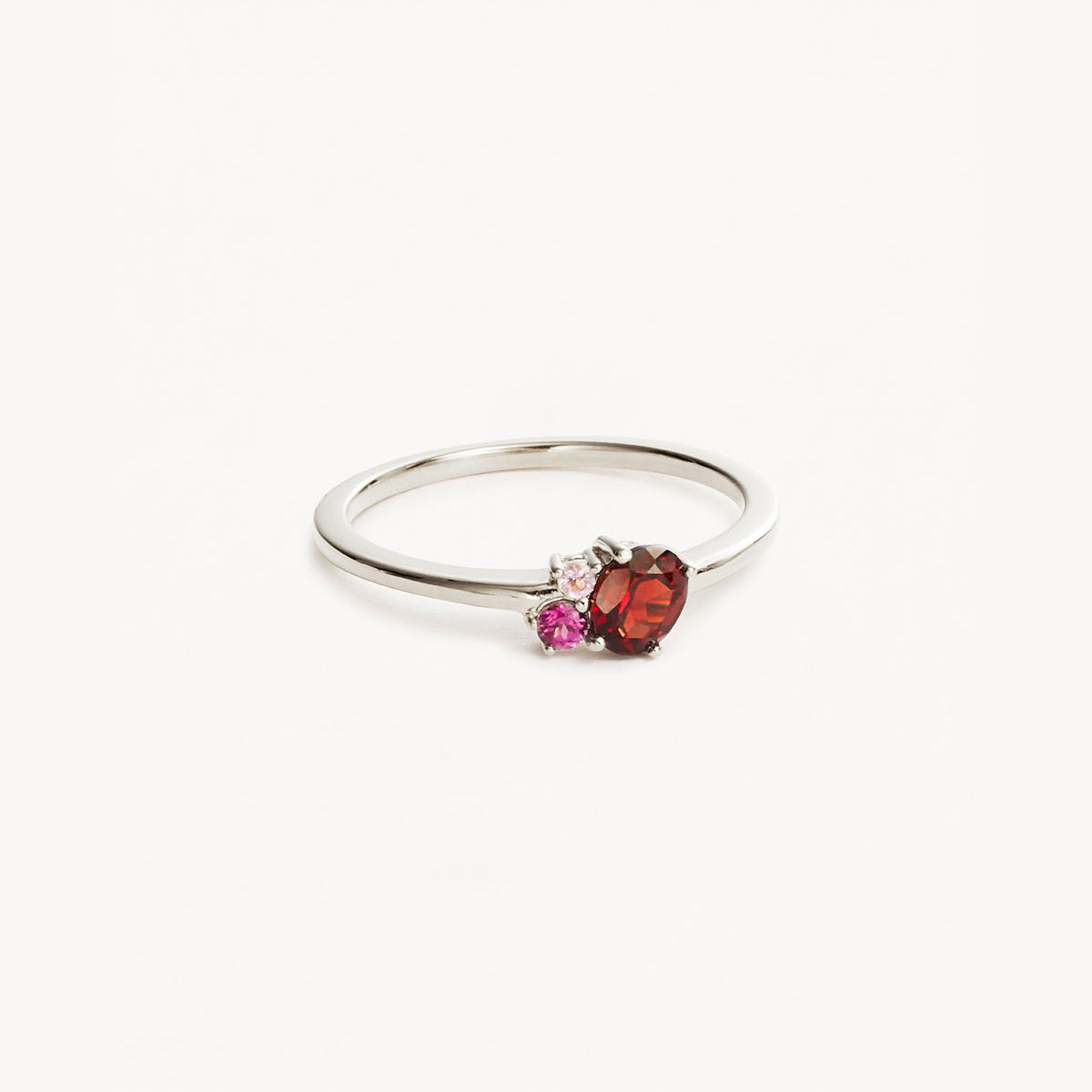 Sterling Silver Kindred Birthstone Ring - January
