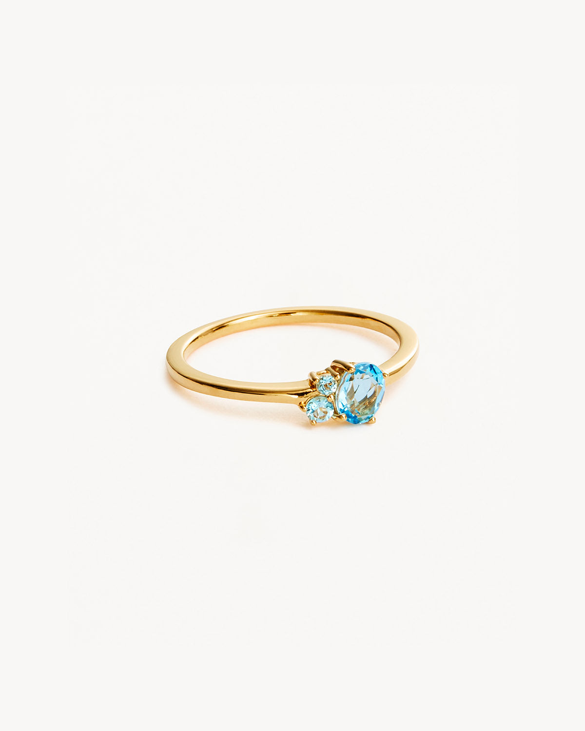 March Birthstone Aquamarine Yellow Gold Ring | VicStoneNYC Fine Jewelry |  Wolf & Badger