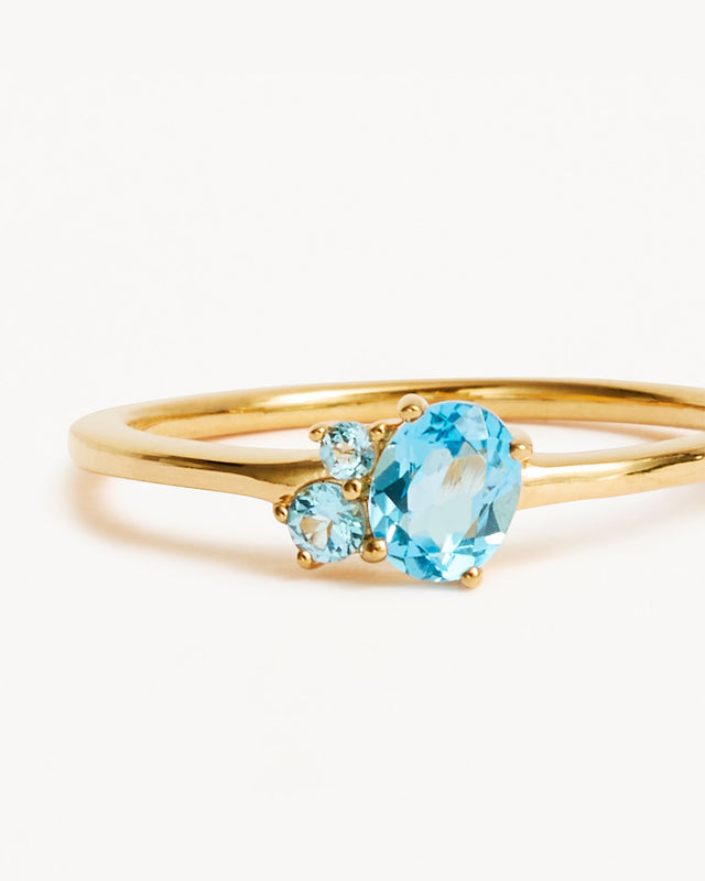 18k Gold Vermeil Kindred Birthstone Ring - March