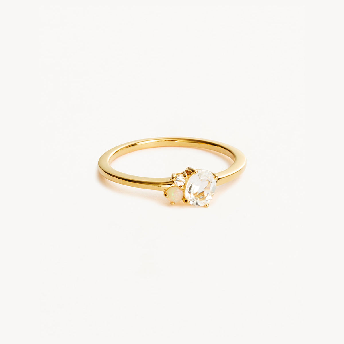 18k Gold Vermeil Kindred Birthstone Ring - April – by charlotte