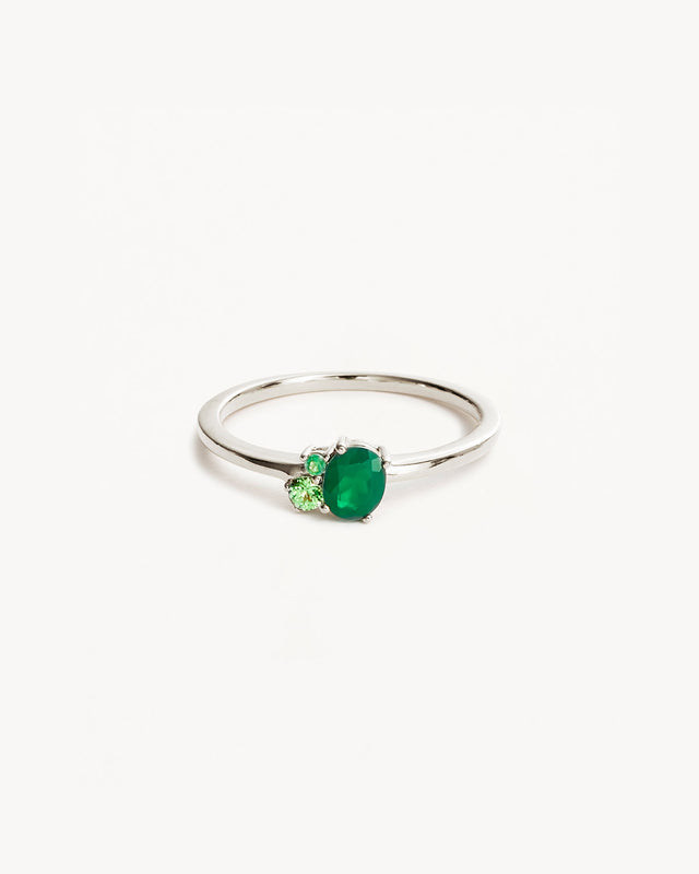 Sterling Silver Kindred Birthstone Ring - May