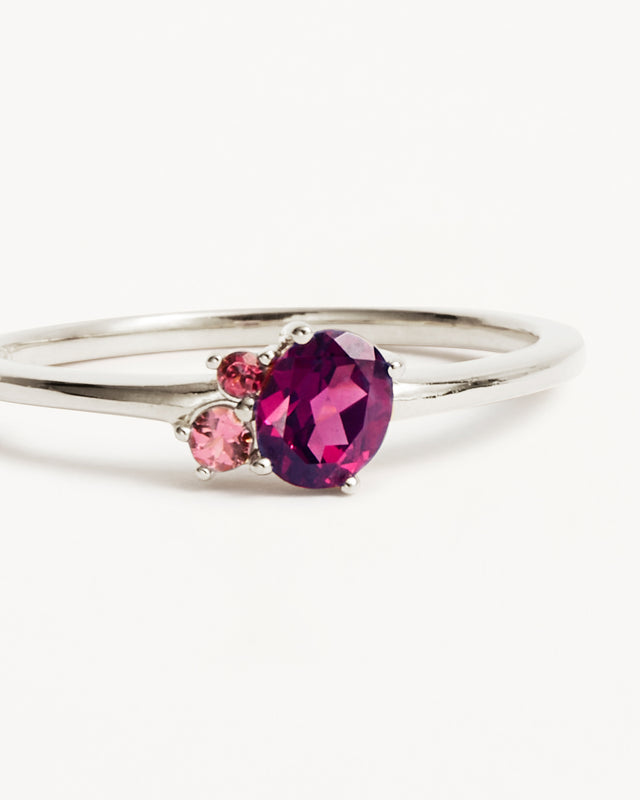 Sterling Silver Kindred Birthstone Ring - July