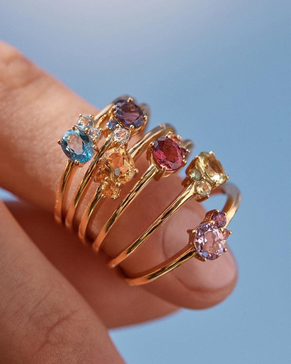 October Birth Rings 18k Gold Vermeil Kindred Birthstone Ring - October β by charlotte