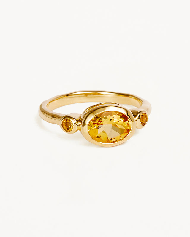 18k Gold Vermeil Radiant Soul Ring - Sun