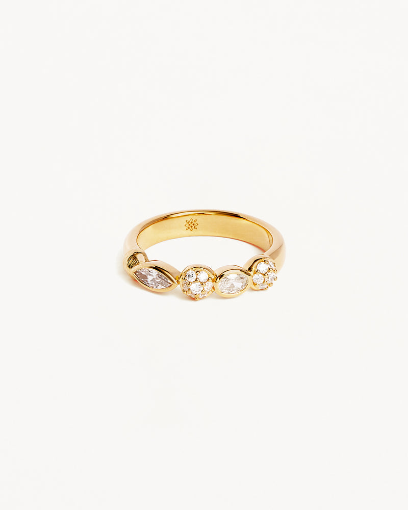 18k Gold Vermeil Protection of Eye Crystal Ring – by charlotte