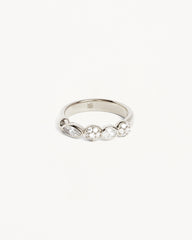 Sterling Silver Protection of Eye Crystal Ring