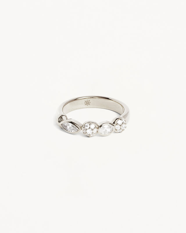 Sterling Silver Magic of Eye Crystal Ring