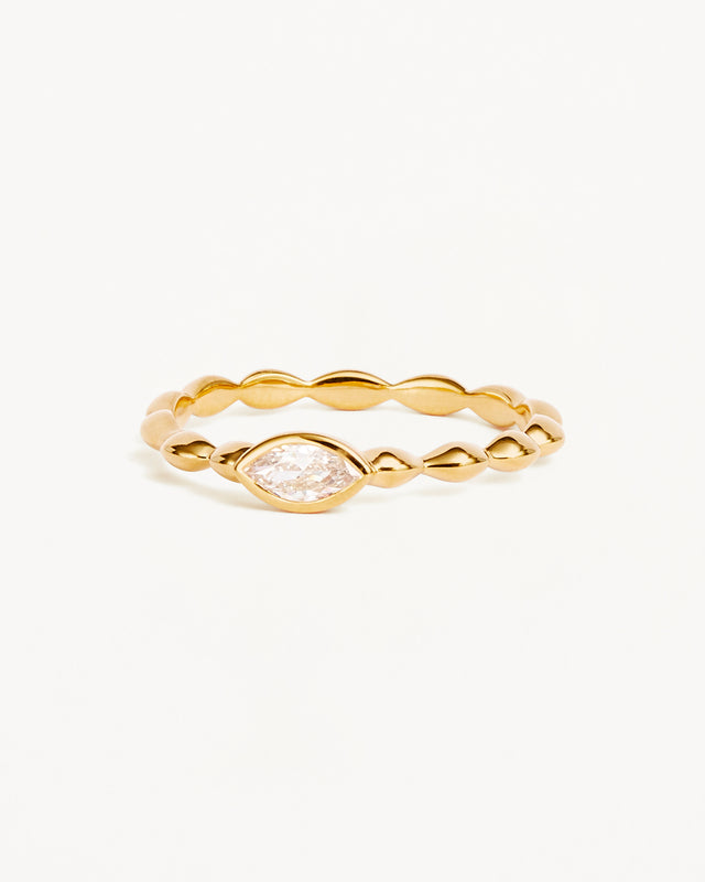 18k Gold Vermeil Lucky Eye Ring