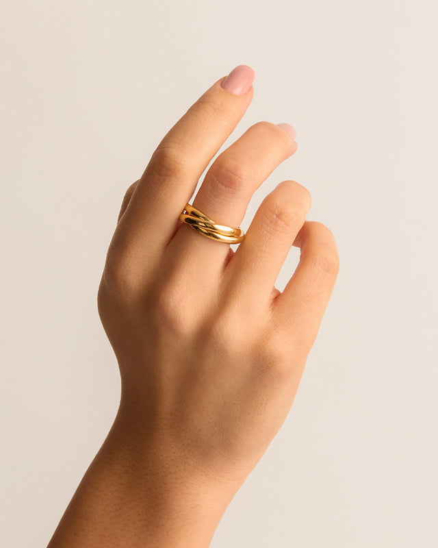 18k Gold Vermeil Now and Forever Ring