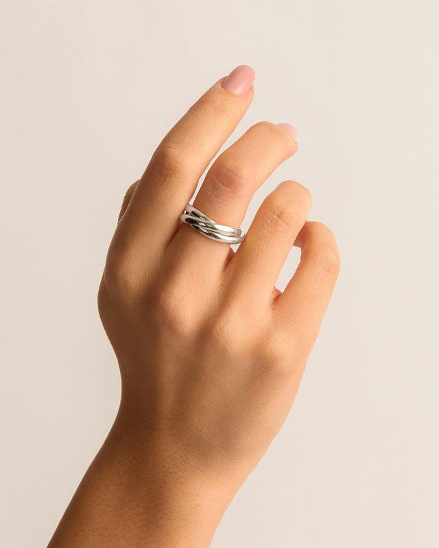 Sterling Silver Now and Forever Ring