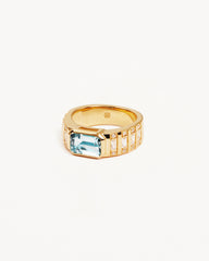 18k Gold Vermeil Calm Your Soul Topaz Ring