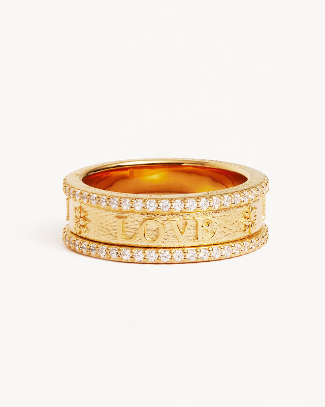 18k Gold Vermeil Love Ring