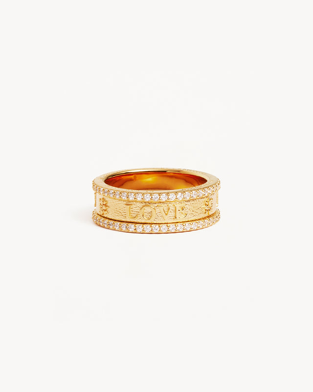 18k Gold Vermeil Love Ring