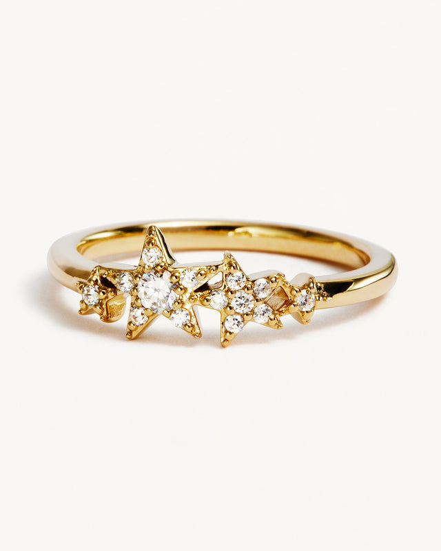 14k Solid Gold Stardust Lab-Grown Diamond Ring