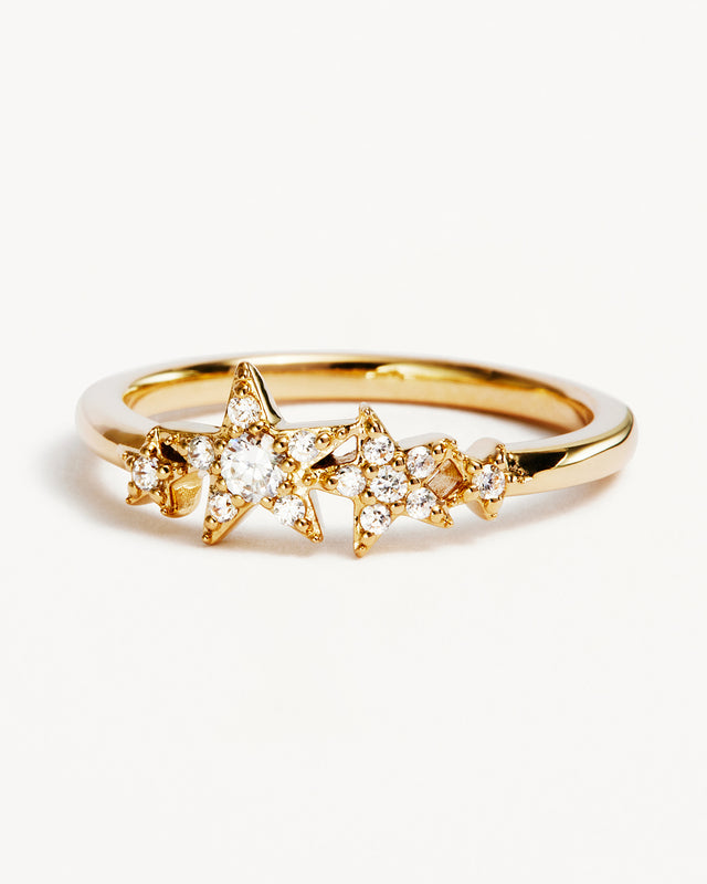 14k Solid Gold Stardust Lab-Grown Diamond Ring