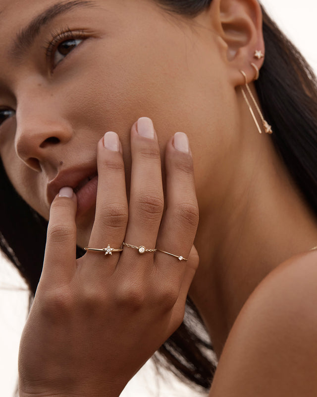 9k Solid Gold Estelle Lab-Grown Diamond Ring